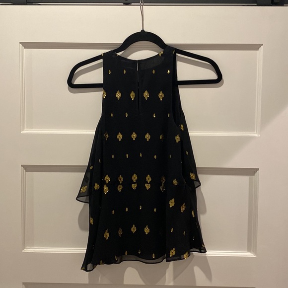 A.L.C. Duran Top in Black/Gold - Size 4 - Picture 12 of 12